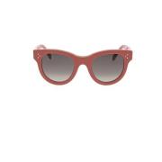 Celine Stiliga Solglasögon med Unik Design Pink, Unisex