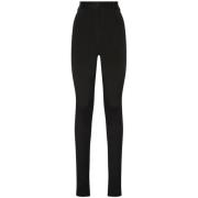 Dolce & Gabbana Svarta höga midje skinny-fit byxor Black, Dam