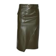 Liu Jo Leather Skirts Green, Dam