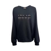 Liu Jo Casual Sweatshirt med Stil Black, Dam