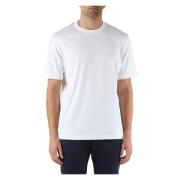 Antony Morato Avslappnad passform bomull T-shirt med logobroderi White...