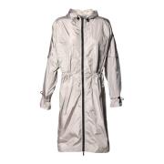 Baldinini Trench coat in cream nylon Beige, Dam
