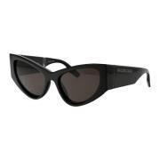Balenciaga Stiliga solglasögon Bb0300S Black, Dam