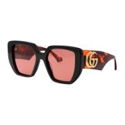 Gucci Stiliga solglasögon Gg0956S Black, Dam