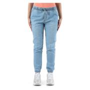 Guess Jogger jeans med elastisk midja Blue, Dam