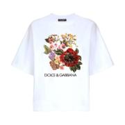Dolce & Gabbana Paljett T-shirt White, Dam