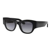 Alexander McQueen Stiliga solglasögon Am0420S Black, Dam