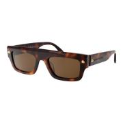 Alexander McQueen Stiliga solglasögon Am0427S Brown, Unisex