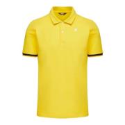 K-Way Vincent Logo Silikon Polo - Modern Design, Regular Fit Yellow, H...
