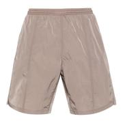 Ami Paris Bruna Shorts med Hjärtlogga Brown, Herr