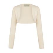 Cortana Silke Tussah Bolero Ivory Point Beige, Dam