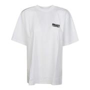 Rotate Birger Christensen Logo Enzyme T-Shirt White, Dam
