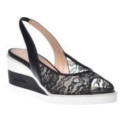 Baldinini Sandal in black lace Black, Dam