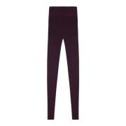 Cortana Bordeaux Baby Alpaca Merino Leggings Purple, Dam