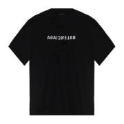 Balenciaga T-shirt med logotyp Black, Dam