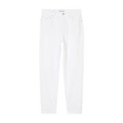 Calvin Klein Högkvalitativa vita mom jeans White, Dam