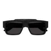 Gucci Fyrkantiga solglasögon Gg1460S 006 Black, Unisex