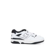 New Balance Sneakers Läder Tyg Rund Tå Snörning White, Herr