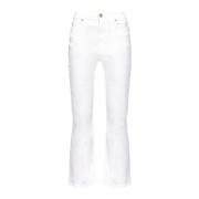 Pinko Brenda Bootcut Bull Stretch Jeans White, Dam