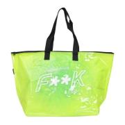 F**k Grön Shopper Väska med Logotyp Green, Dam