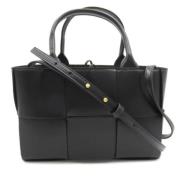 Bottega Veneta Vintage Pre-owned Laeder totevskor Black, Dam