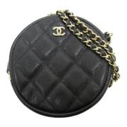 Chanel Vintage Pre-owned Laeder crossbodyvskor Black, Dam