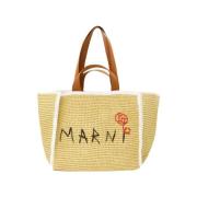 Marni Plast totevskor Beige, Dam