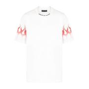 Vision OF Super Vit T-shirt med flammtryck White, Herr
