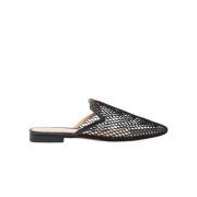 Scarosso Svarta Mesh Mules Black, Dam