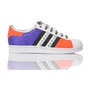 Adidas Handgjorda Vita Violett Sneakers Multicolor, Dam