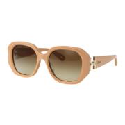 Chloé Stiliga Solglasögon för Trendigt Utseende Beige, Dam
