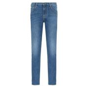 Emporio Armani Regular Fit Jeans - Ljusblå Blue, Herr