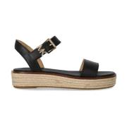 Michael Kors Svart Plattform Sandal med Guld Detalj Black, Dam