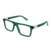 Gucci Klassiska solglasögon med metall detalj Green, Dam