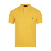 Ralph Lauren Gul Polo Skjorta Amerikansk Stilikon Yellow, Herr