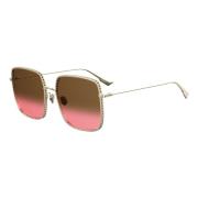 Dior Stylish Sunglasses in Pale Gold/Brown Yellow, Dam