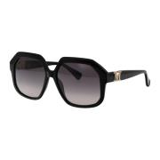 Max Mara Stiliga solglasögon Emme12 Black, Dam