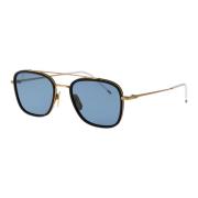 Thom Browne Stiliga Solglasögon med Unik Design Blue, Dam