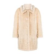 Stand Studio Samira Faux-Shearling Kappa Beige, Dam