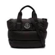 Moncler Svart Quiltad Mini Väska för Kvinnor Black, Dam