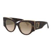 Dsquared2 Stiliga solglasögon D2 0032/S Brown, Dam