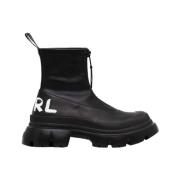 Karl Lagerfeld Stretch Midi Boot Kl43560 - Svart Black, Dam
