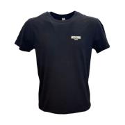 Moschino Avslappnad Bomull T-shirt Black, Herr