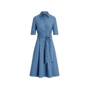 Ralph Lauren Elegant Klänning för Speciella Tillfällen Blue, Dam