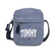 Tommy Hilfiger Herr Crossbody Väska med Synligt Logotyp Blue, Herr