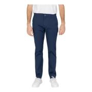 Armani Exchange Blå Zip Chinos Blue, Herr