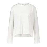 Drykorn Stiligt Oversized Sweatshirt White, Dam