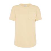 Brunello Cucinelli Lättvikts Jersey T-shirts och Polos Beige, Dam