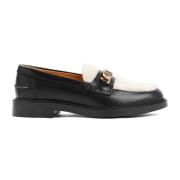 Tod's Svart Montone Loafer Black, Dam