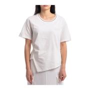 Liu Jo Stilren T-shirt för Män och Kvinnor Beige, Dam